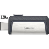 Sandisk Ultra 128gb Dual Usb Type C & Usb Flash Drive, Speed Upto 150mbps For Easily Free Up Space On Your Iphone 15 Plus/pro/max Or Usb Type C Smartphone - CompuMe